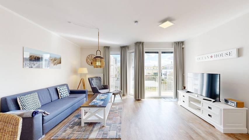 Ferienwohnung für 4 Personen, mit Balkon und Sauna in Binz, Rügen