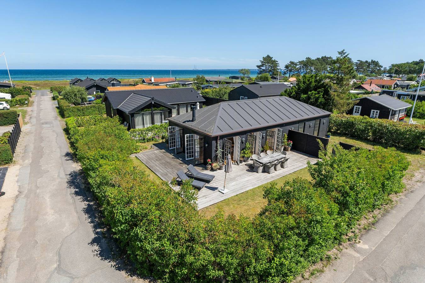 Helles Haus am Strand mit Meerblick in Nyborg in Nyborg, Nyborg und Umgebung