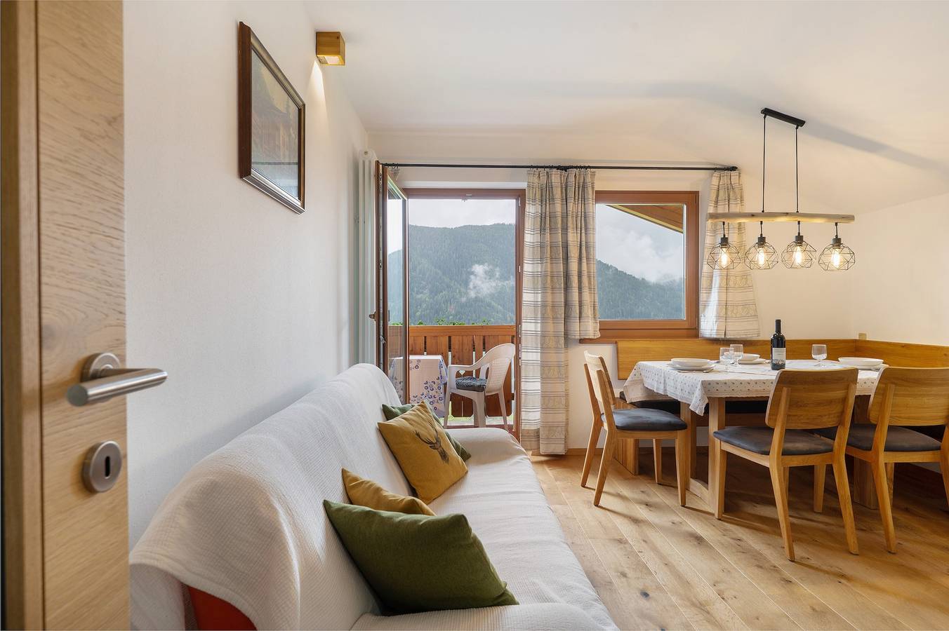 Ganze Wohnung, Ferienwohnung 'Leitner' mit Bergblick, privater Terrasse und Wi-Fi in Tiers, Dolomiti Superski