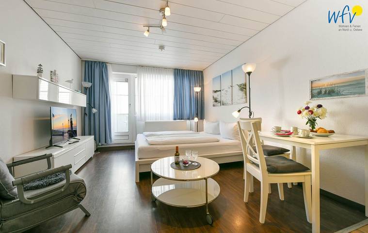 Ferienwohnung für 2 Personen, mit Balkon auf Wangerooge