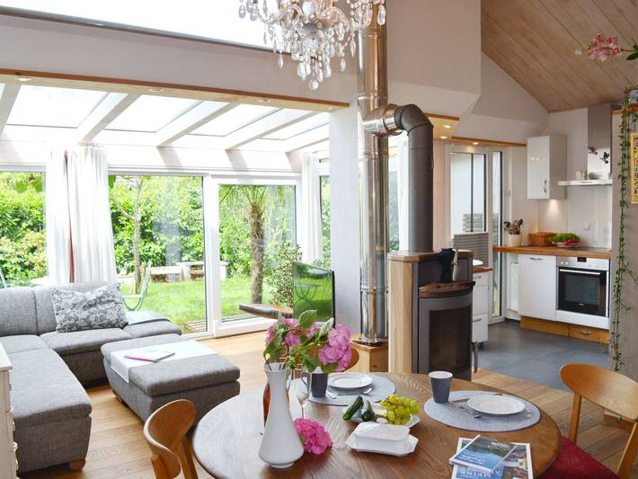Ferienhaus für 4 Personen, mit Terrasse und Garten am Chiemsee