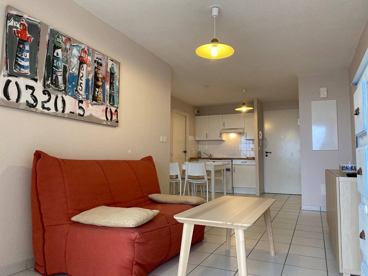 Apartamento entero, Acogedor T2 con terraza y aparcamiento en Vieux-Boucau in Vieux-Boucau-les-Bains, Côte d’Argent