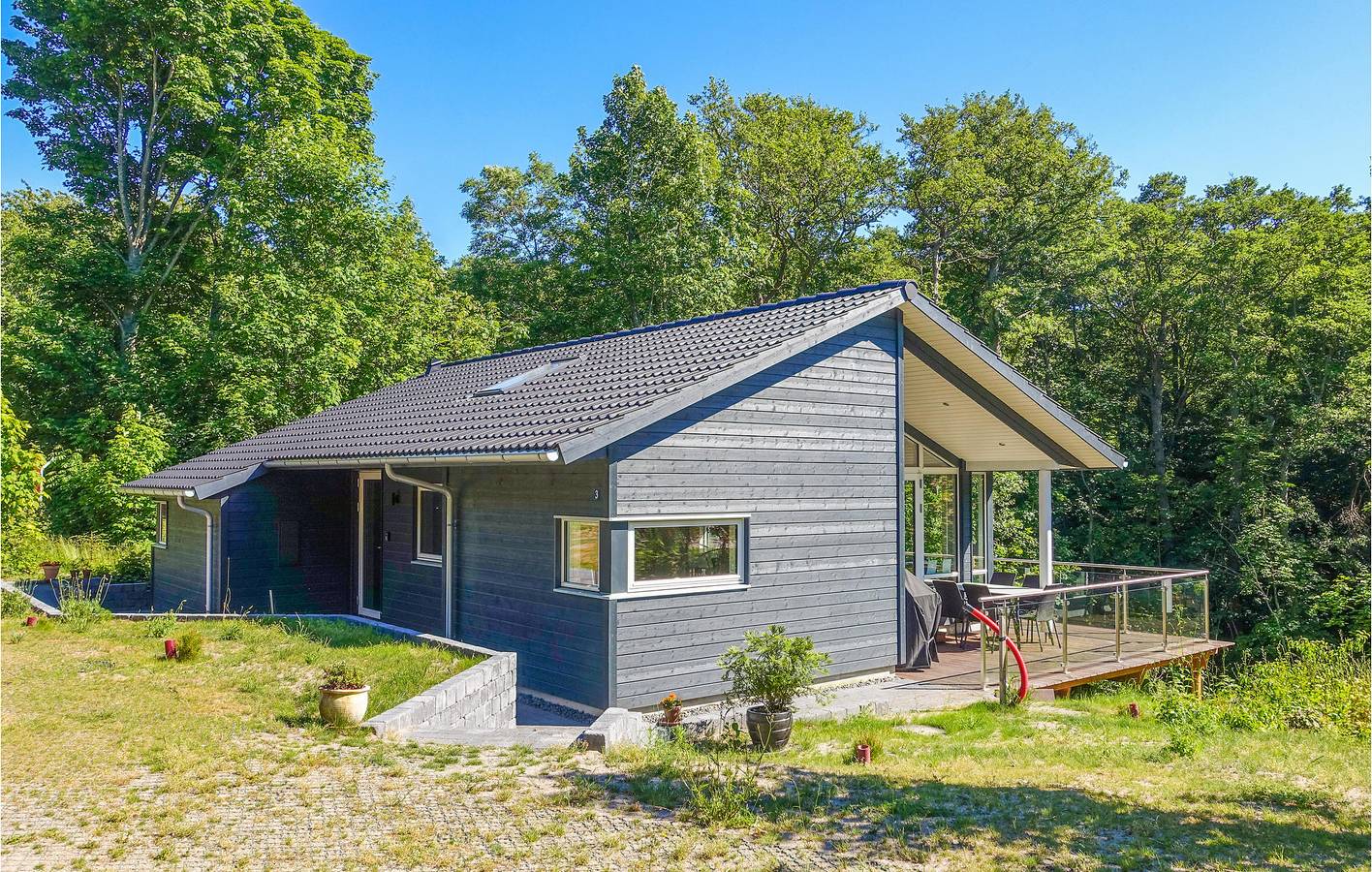 Vakantiehuis voor 4 personen met terras in Rønne, Bornholm