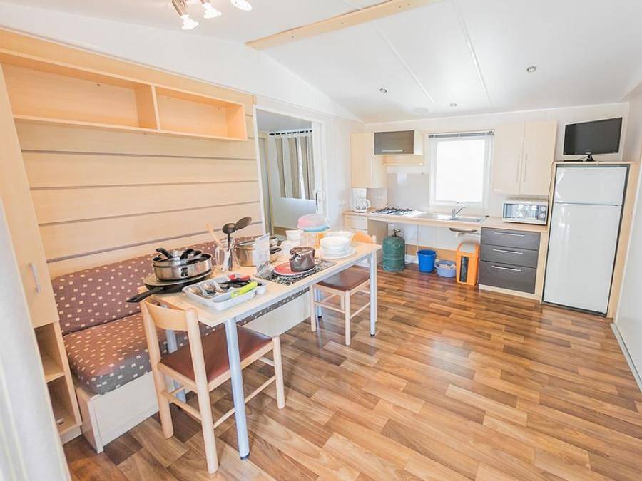 Camping la Ferme - Mobilheim 4 personen - Helios Pmr in Saint-Augustin, Côte de Beauté