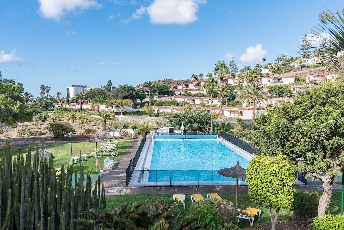 Ganze Wohnung, Ferienwohnung für 6 Personen mit Pool in San Agustin, San Bartolomé de Tirajana