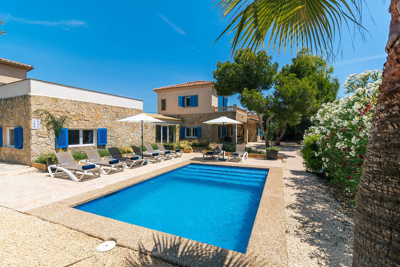 Villa Azul in Cala Llombards, Santanyí