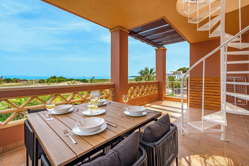 Ganze Wohnung, Vista Baia, Meia Praia beach, Roof Terrace with Amazing Sea Views (2A) in Meia Praia, Faro Distrikt
