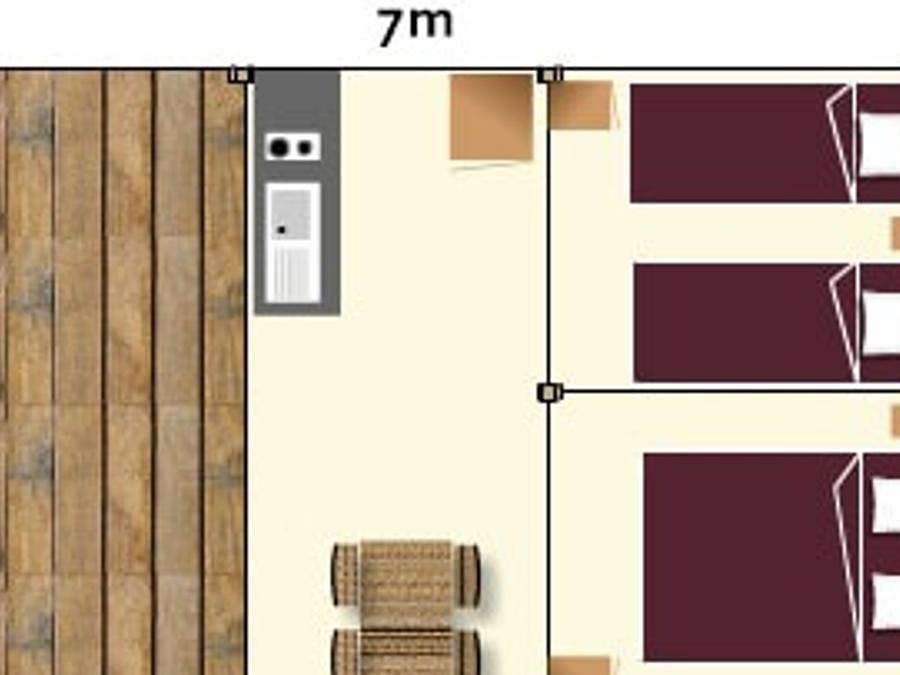 Camping Le Champ Long - Tente en toile et en bois 5 personnes - Lodge sans sanitaires in La Salle-en-Beaumont, Parc national des Écrins