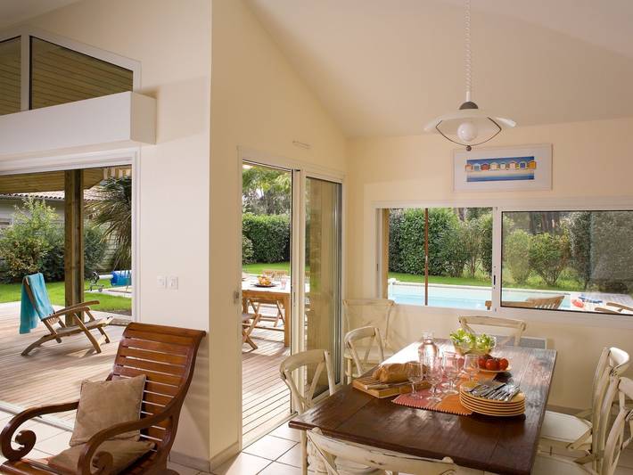 Villa pour 10 personnes, avec jardin ainsi que piscine et terrasse, animaux acceptés à Moliets-et-Maa - 3