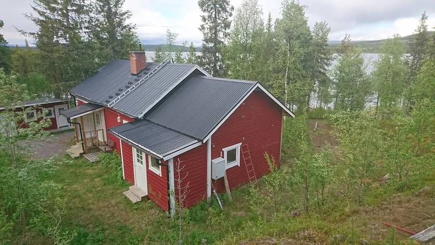 Location de vacances pour 10 personnes, avec Terrasse ainsi que Jardin et Sauna à Kiruna