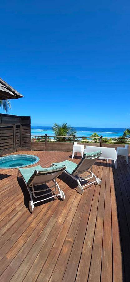 Location de vacances pour 6 personnes, avec terrasse ainsi que piscine et jacuzzi dans Ha'apiti - 3