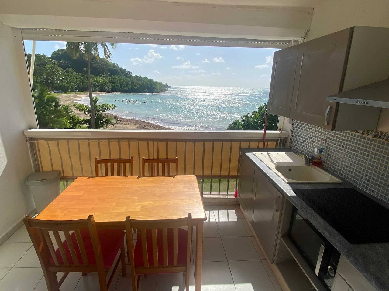Ganzes Studio, Komfortables Studio mit Meerblick in Le Gosier, Guadeloupe
