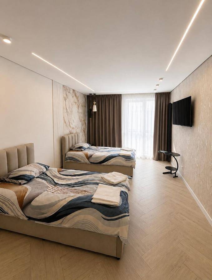 Ferienwohnung für 4 Personen, mit Balkon und Ausblick in Lemberg
