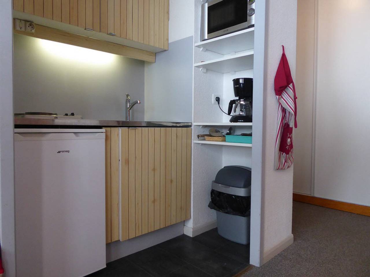 Estudio entero, Estudio para 3 pers. en Montchavin, cerca de pistas, parking gratuito in Bellentre, La Plagne-Tarentaise
