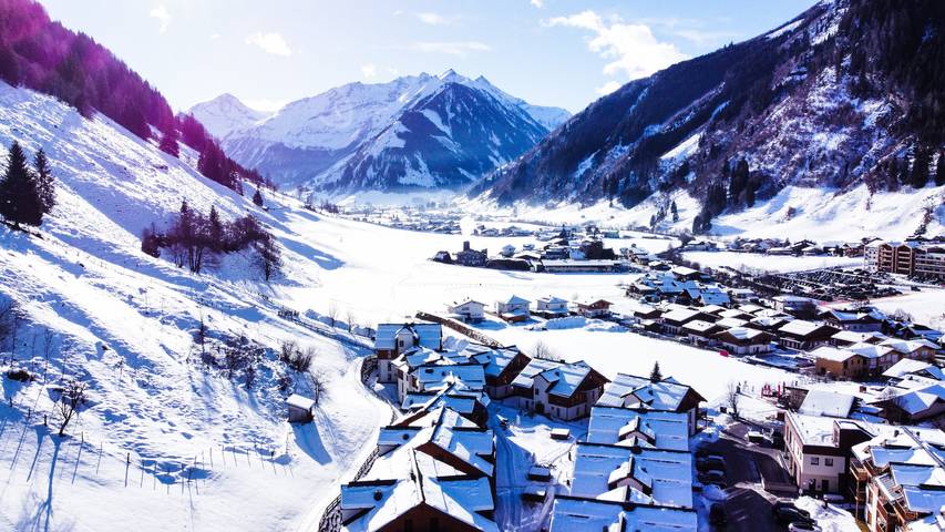 Ferienwohnung für 4 Personen, mit Balkon und Whirlpool sowie Garten und Kinderpool in Rauris