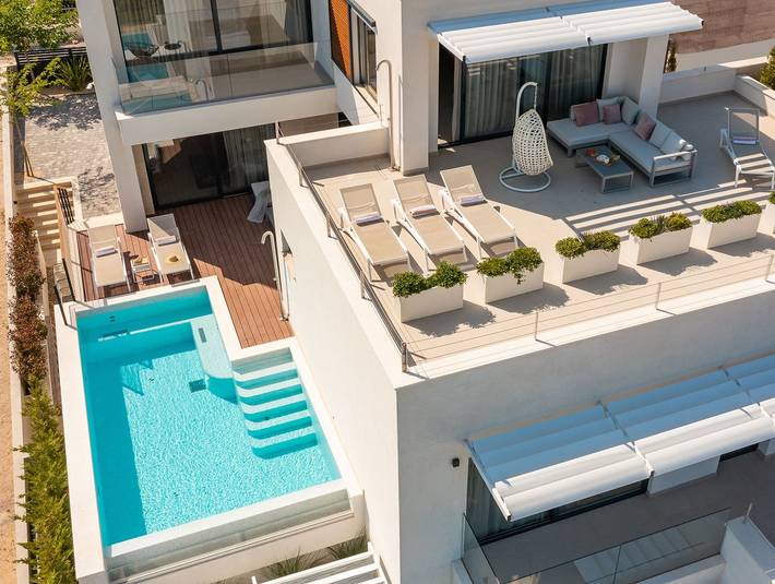 Villa pour 8 personnes, avec sauna ainsi que jardin et piscine à Tisno - 3