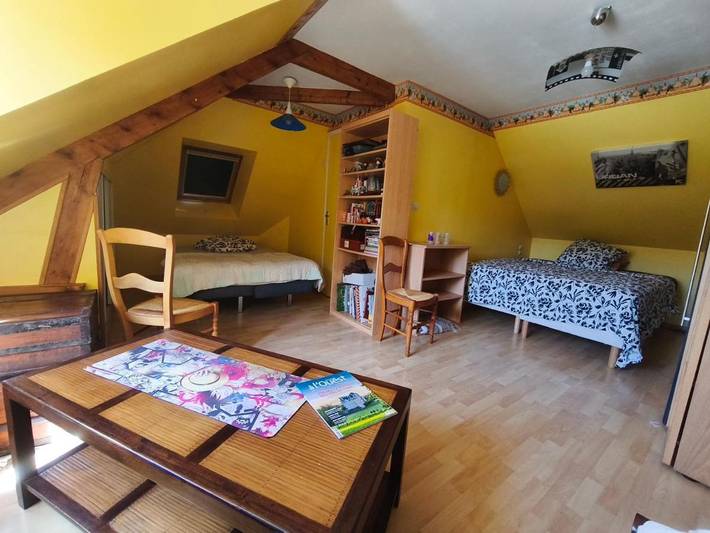 Appartement de vacances pour 3 personnes, avec Terrasse ainsi que Jardin et Piscine