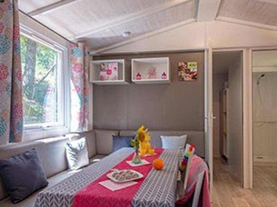 Camping La Pinède en Provence - Mobilheim 8 personen - Lavendel Plus in Mondragon, Vaucluse