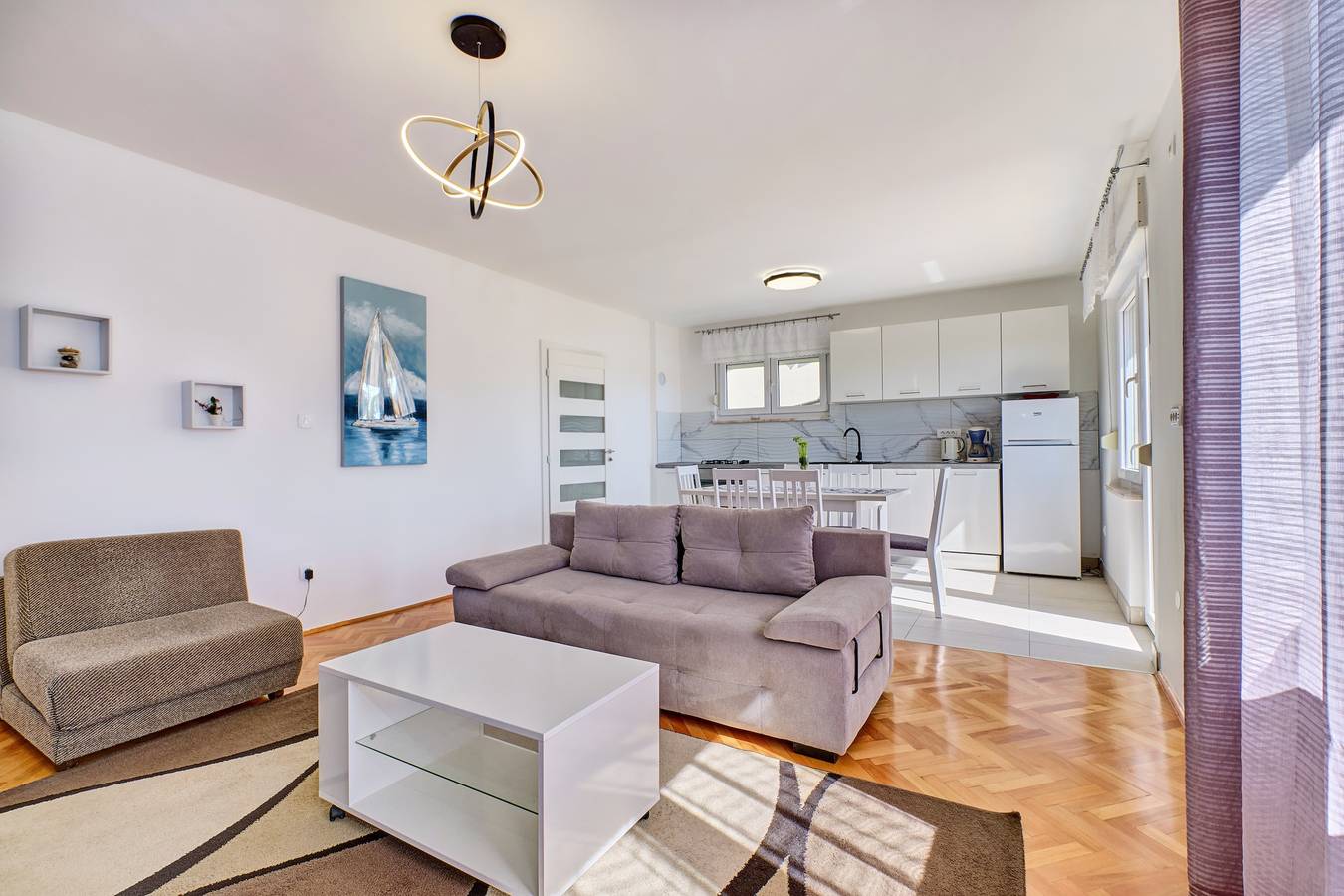 Ganze Wohnung, 3-Zimmer-Ferienwohnung mit Balkon und Meerblick Martinscica (Cres) A-23222-a in Martinscica, Cres