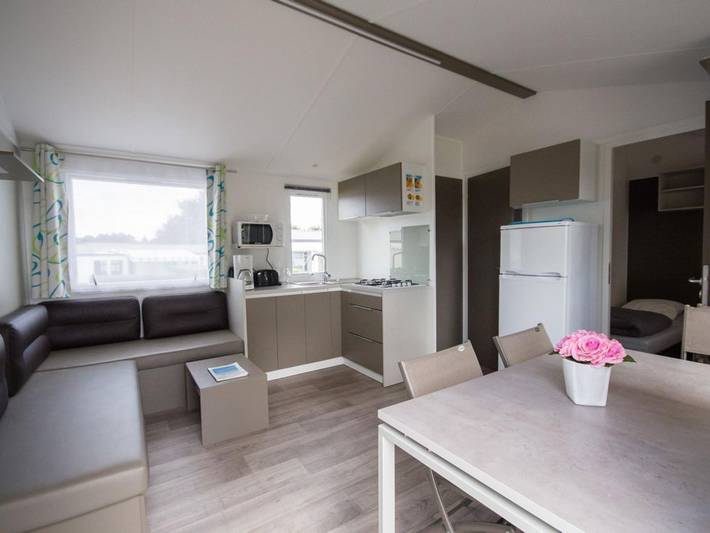 Mobil home pour 6 personnes, avec piscine et terrasse, animaux acceptés dans Plage De La Banche Binic - 2