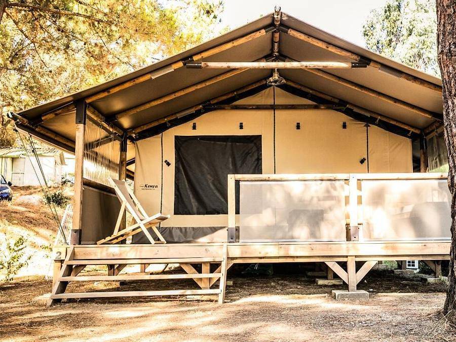 Camping Olva - Safarizelt 5 personen - Corsica Lodge 3 Zimmer 5 Personen Klimatisiert in Sartène, Sartène und Umgebung