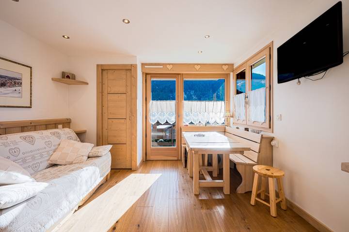 Ganze Wohnung, Ferienwohnung für 4 Personen mit Balkon in Le Grand-Bornand, Annecy und Umgebung