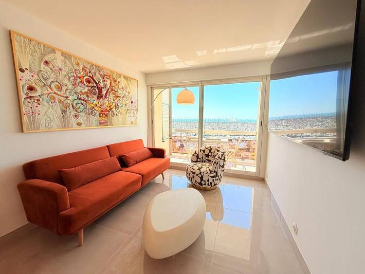 Gîte pour 4 personnes, avec vue et terrasse dans Casino de Palavas les Flots