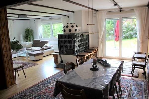 Ferienhaus für 6 Personen, mit Balkon und Terrasse sowie Garten und Ausblick