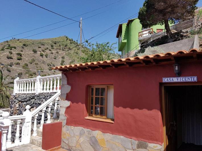 Ferienhaus für 6 Personen, mit Terrasse und Garten sowie Ausblick in Playa de Vallehermoso