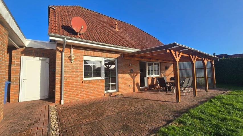 Ferienhaus für 6 Personen, mit Terrasse und Garten in Marienhafe