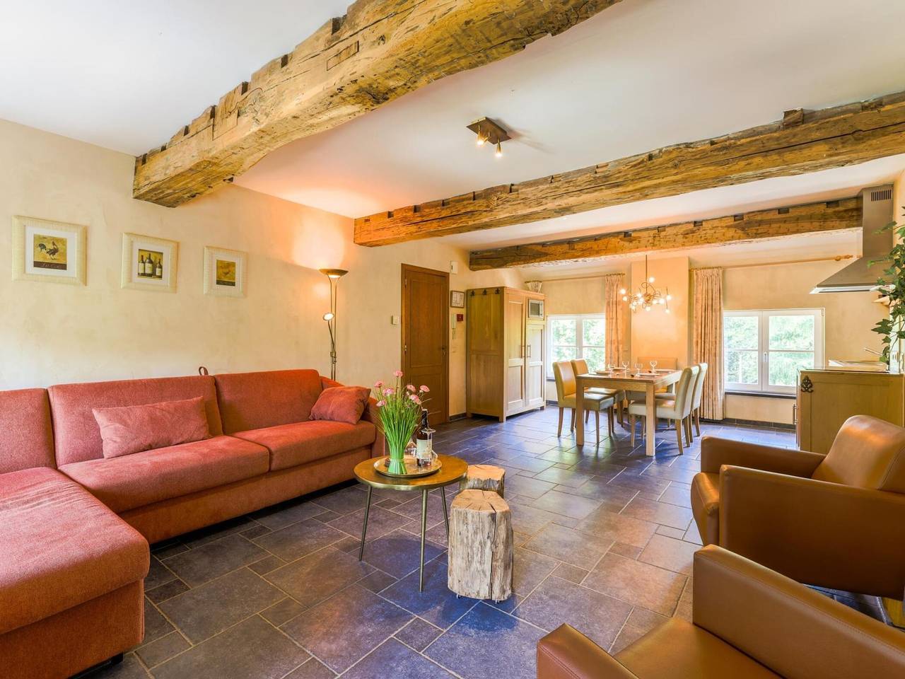 Kasteelappartement Aywaille bij Amblève in Aywaille, Luik en omgeving