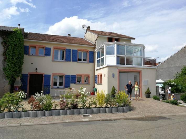 Appartement de vacances pour 4 personnes, avec Terrasse ainsi que Jardin et Vue