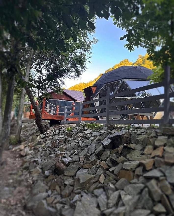 Kemping dla 4 osób, z ogród i widok w Rumunia