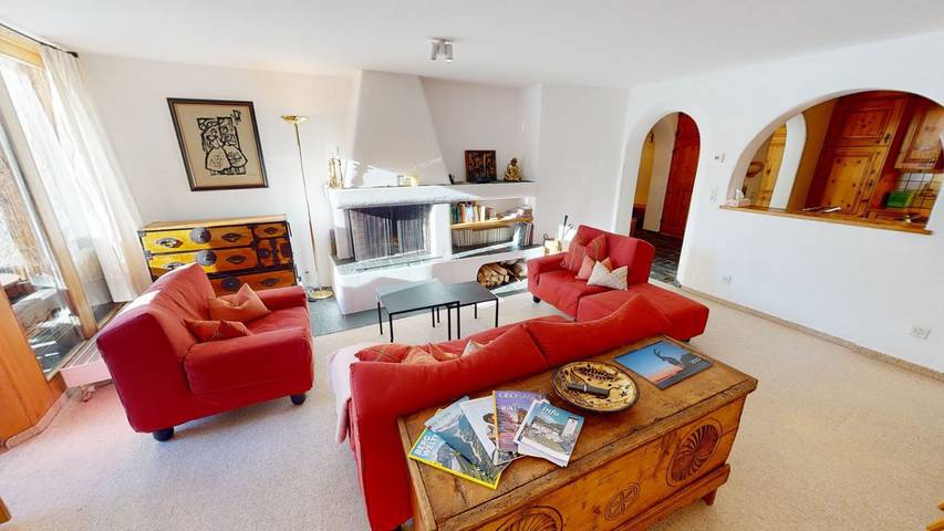 Ferienwohnung für 4 Personen, mit Balkon in La Punt-Chamues-ch