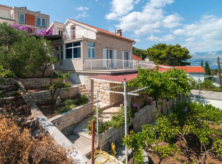 Ferienhaus für 7 Personen, mit Garten und Balkon sowie Meerblick
