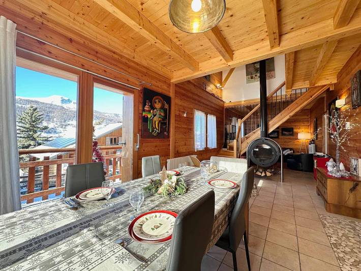 Maison pour 8 personnes, avec Balcon ainsi que Terrasse et Sauna dans Vars (station de ski)