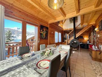 Chalet pour 8 personnes, avec terrasse à Vars