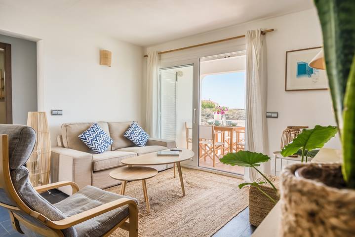 Ganze Wohnung, Ferienwohnung 'Binibeca Sunset' mit Meerblick, Wlan und Klimaanlage in Binibeca, Sant Lluís