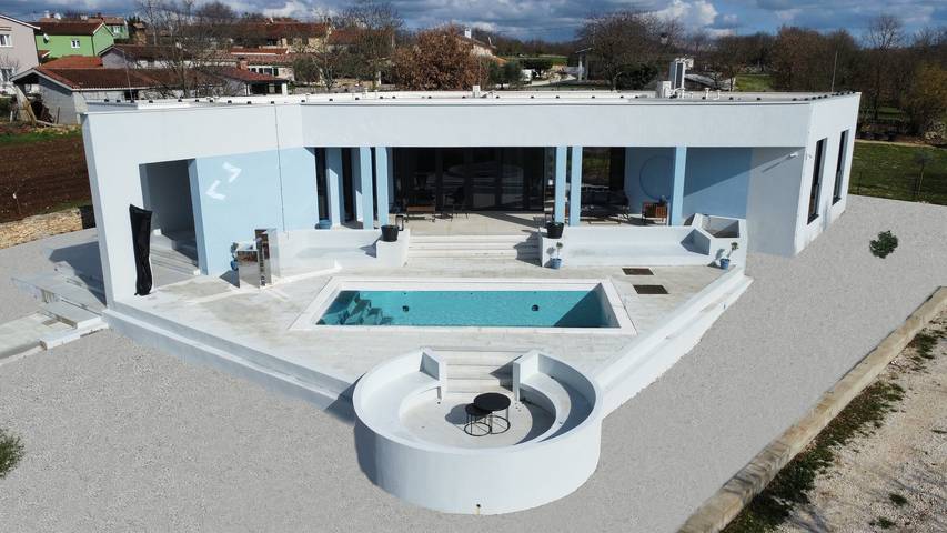 Ferienhaus für 8 Personen, mit Terrasse und Garten sowie Pool, mit Haustier in Sveti Petar u Šumi