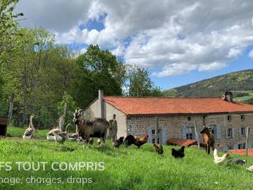 Gîte pour 12 personnes, avec terrasse et jardin à Sauvain