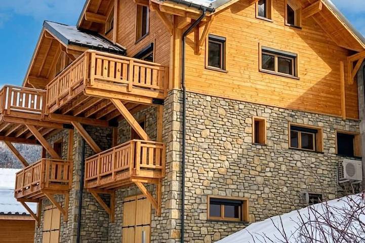 Chalet pour 28 personnes à Saint-François-Longchamp