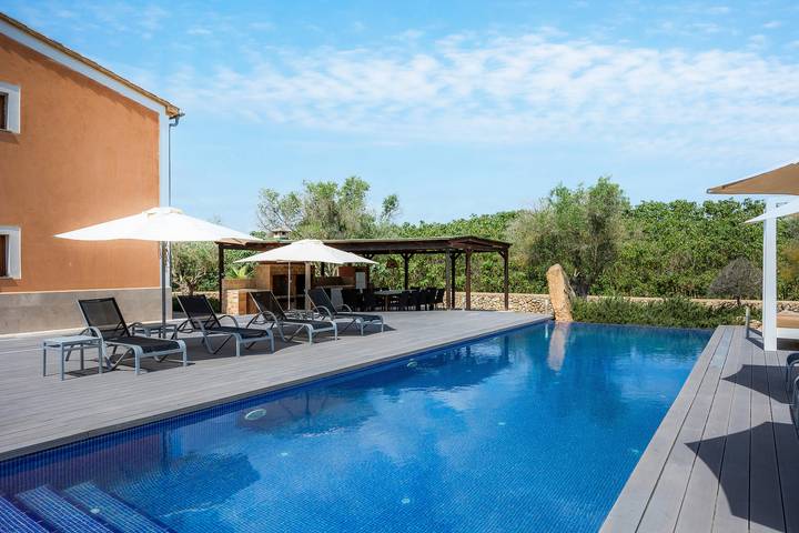 Casa de vacaciones para 12 personas, con jardín, Se admiten mascotas en Manacor