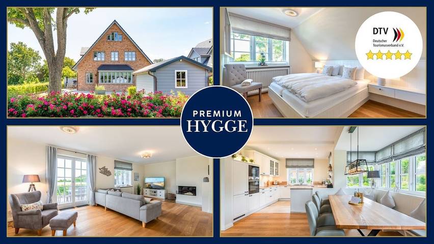 Ferienhaus für 6 Personen, mit Terrasse und Garten sowie Sauna und Ausblick in Midlum
