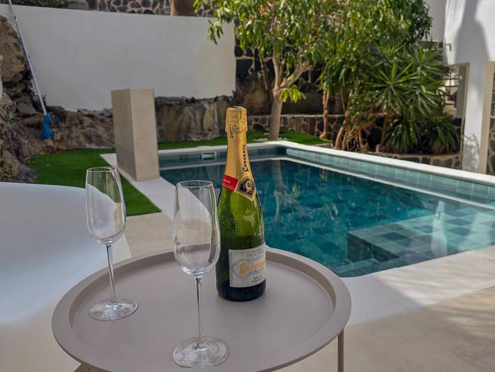 Casa de vacaciones para 10 personas, con balcón y jardín en Tabaiba