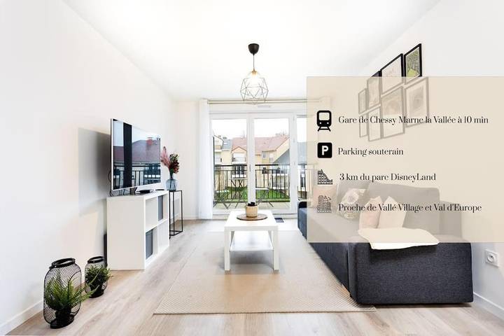 Gîte pour 4 personnes, avec Balcon et Terrasse à Chalifert