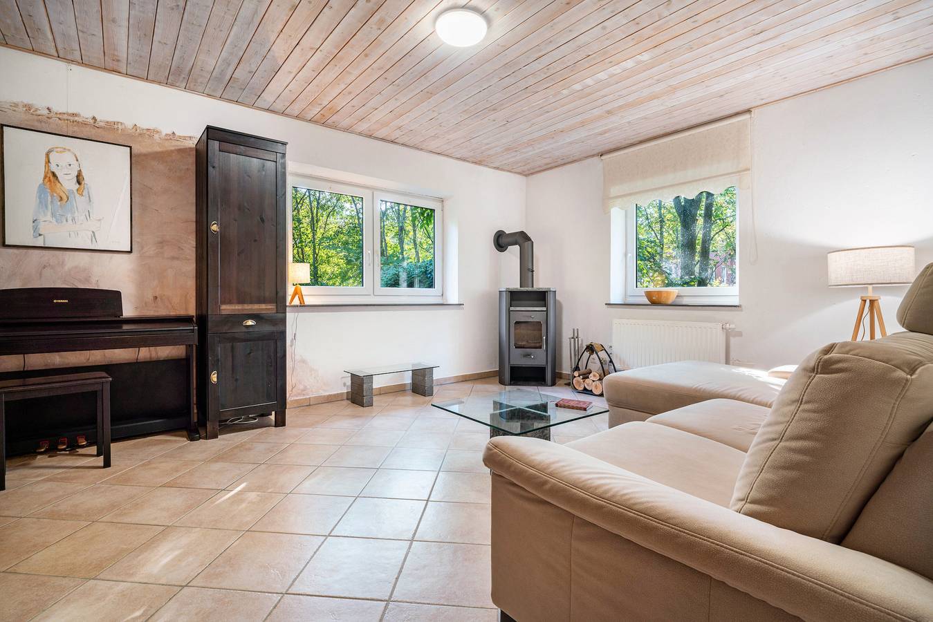 Ganze Wohnung, Apartment 'Alte Polizeistelle Ferienwohnung 2' mit privater Terrasse, privatem Garten und Wlan in Tammensiel, Pellworm
