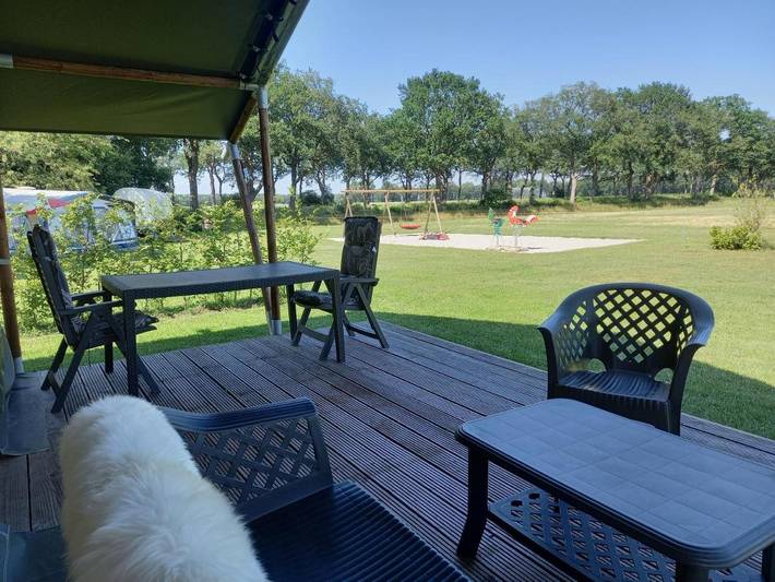 Camping voor 6 personen, with kinderzwembad and uitzicht as well as tuin, met huisdier in Midden-Drenthe