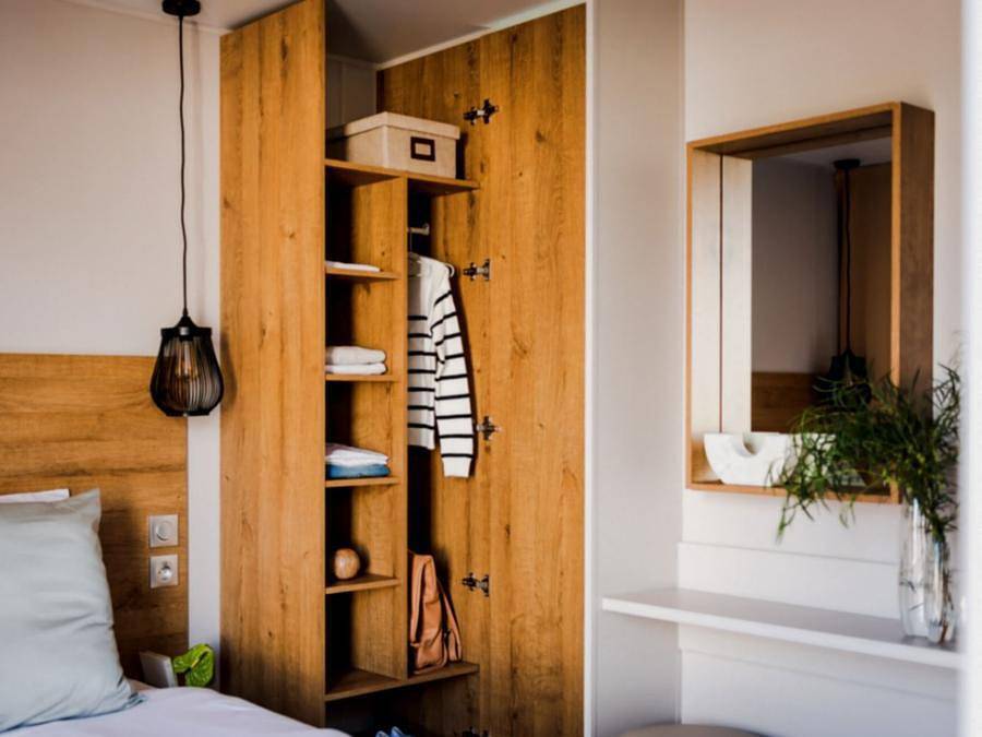 Camping L' Aiguille Creuse - Mobilheim 4 personen - L'Oiseau Blanc Sunêlia Luxe 2 Schlafzimmer - 2 Bäder in Les Loges, Le Havre und Umgebung