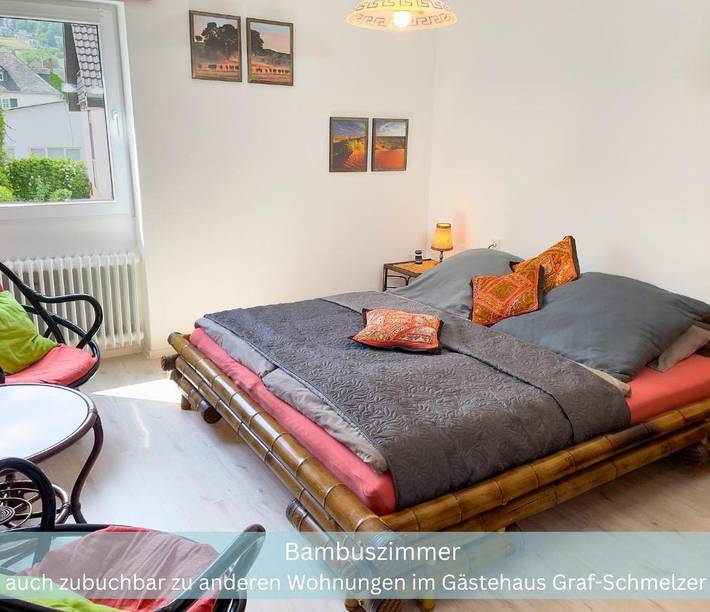 Ferienwohnung für 2 Personen, mit Garten und Ausblick, kinderfreundlich in Trittenheim