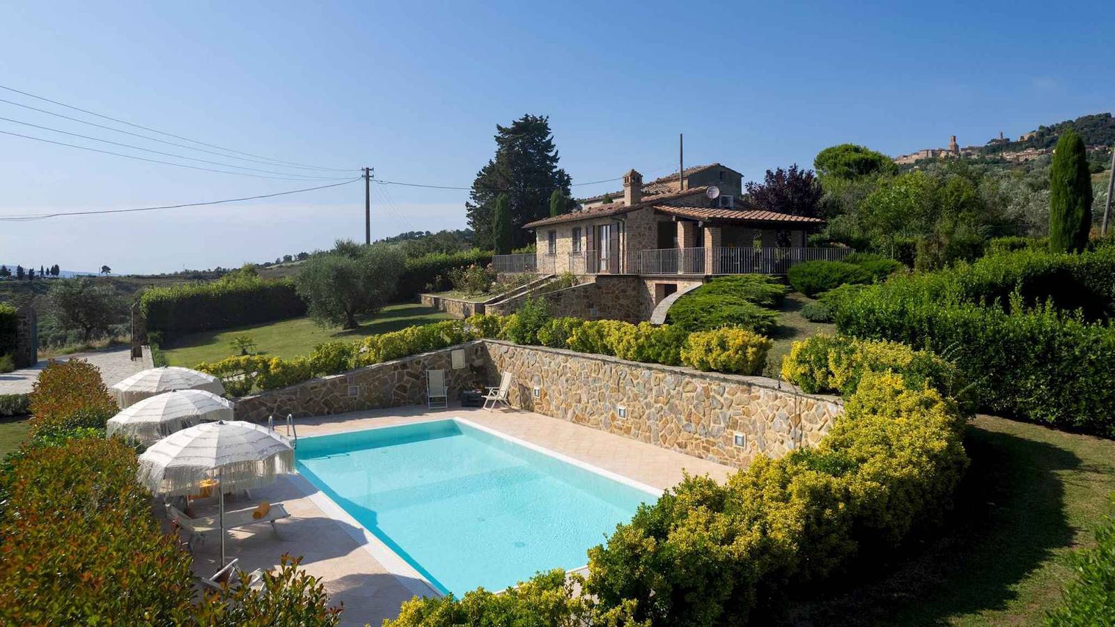Villa mit privatem Pool und atemberaubender Aussicht  in Volterra Stadt, Volterra